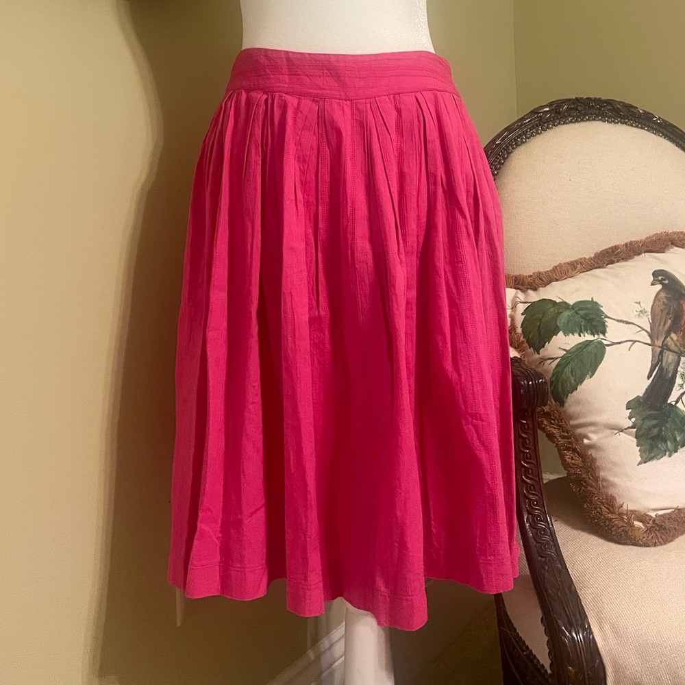 Frances Valentine Pink Midi A-Line Skirt